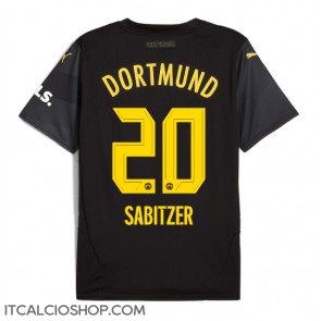 Borussia Dortmund Marcel Sabitzer #20 Seconda Maglia 2024-25 Manica Corta